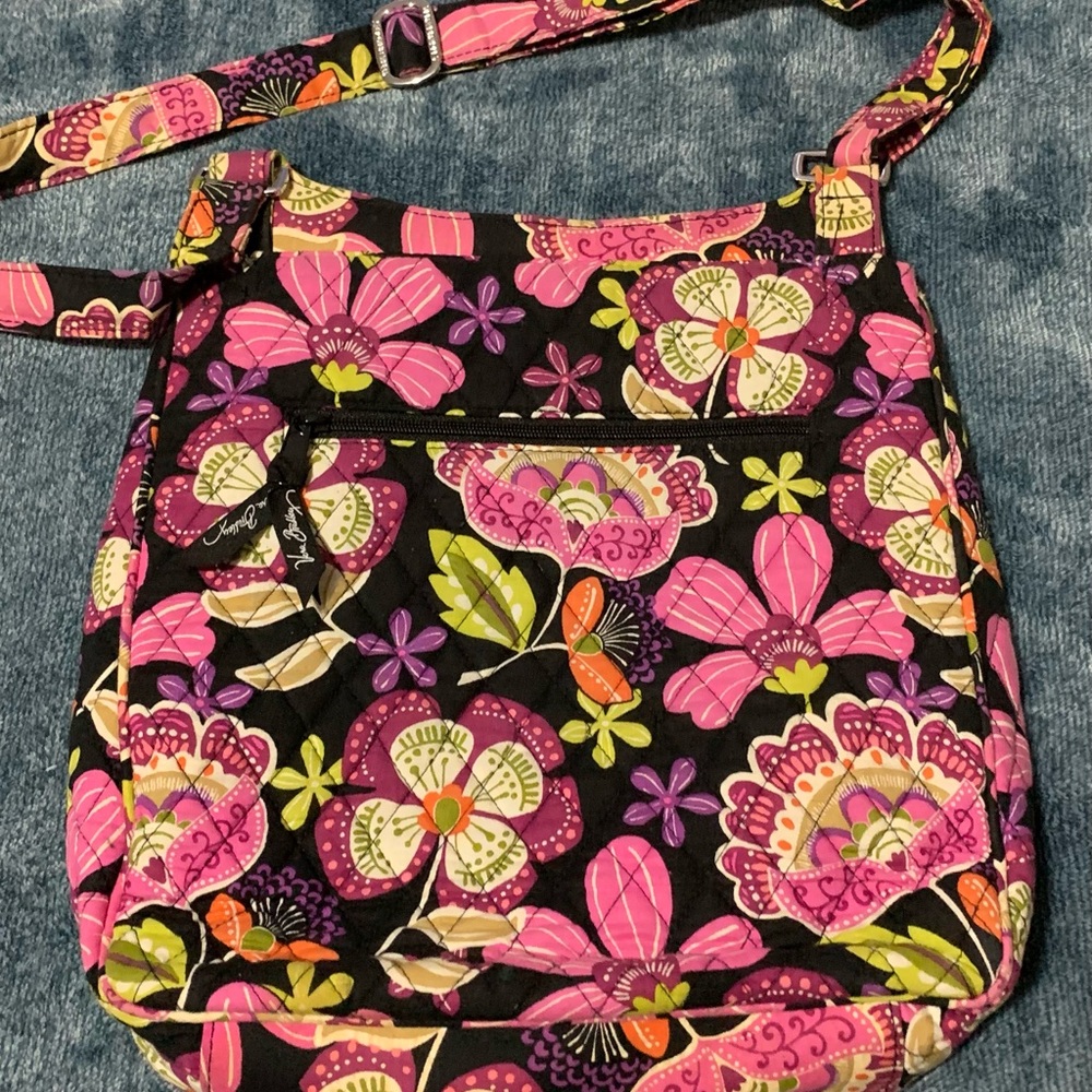 Floral Pink and Black Vera Bradley Women's Bag